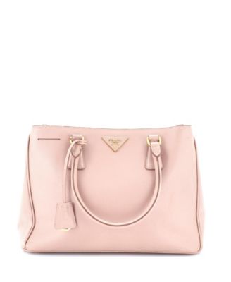 Medium Double Zip Lux Tote Saffiano Leather