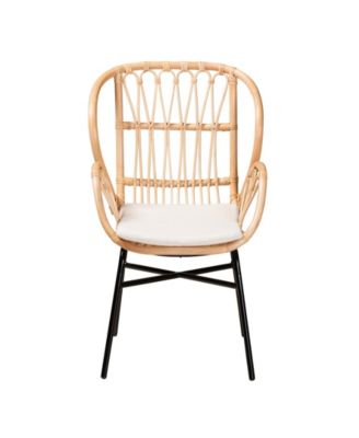 Caelia 38.4" Rattan Modern Bohemian Chair