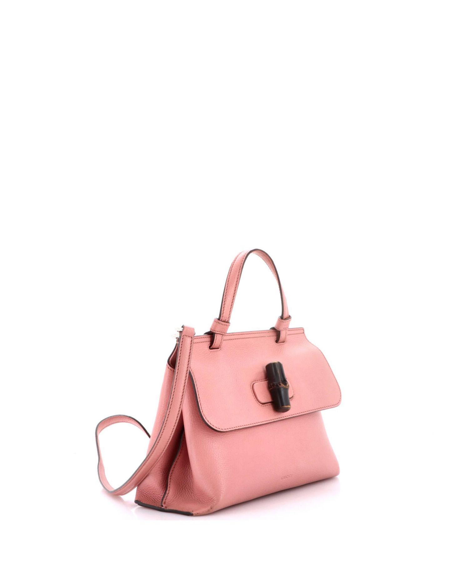 Small Bamboo Daily Top Handle Bag Leather