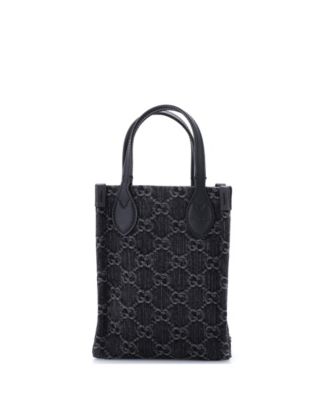 Mini Vertical Tote GG Denim