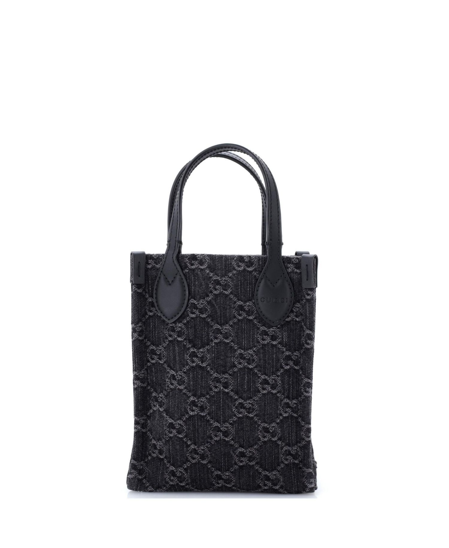 Mini Vertical Tote GG Denim