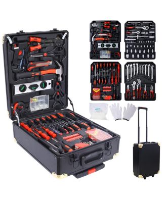 969-Piece Home Repair Tool Set with 4-Drawer Rolling Storage Case
