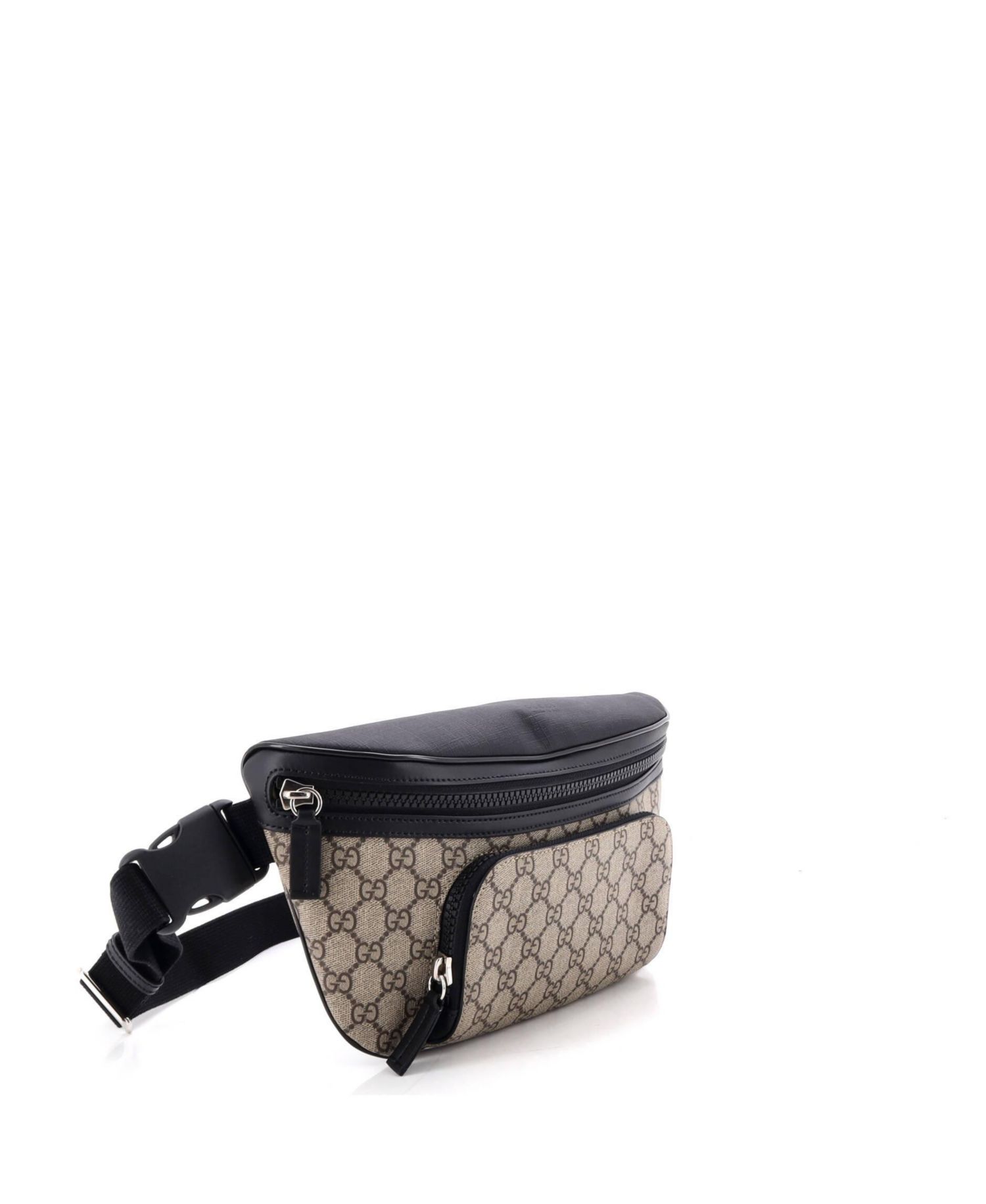 Large Belt Bag GG Coated Canvas with Leather