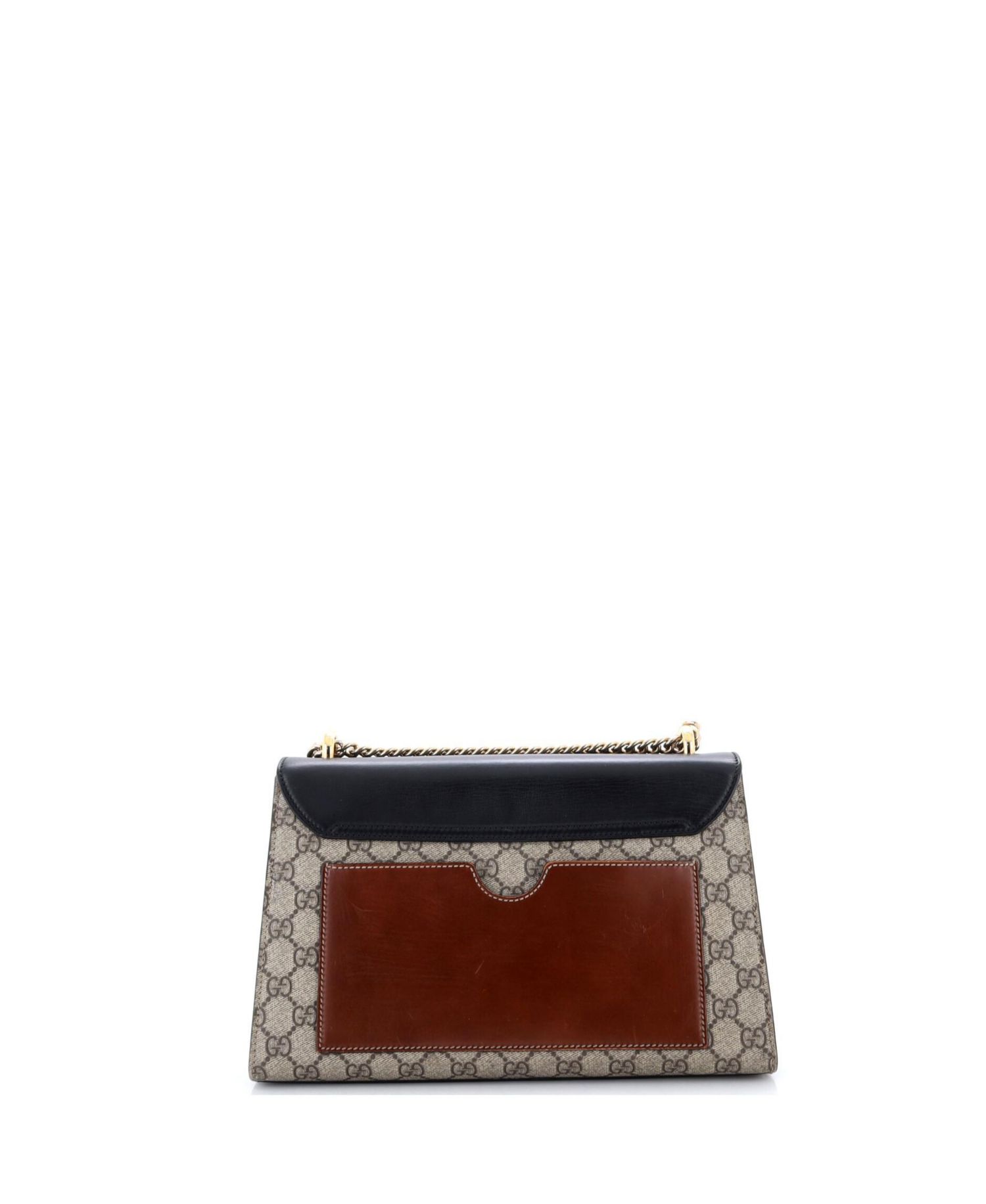 Medium Padlock Shoulder Bag GG Coated Canvas and Leather