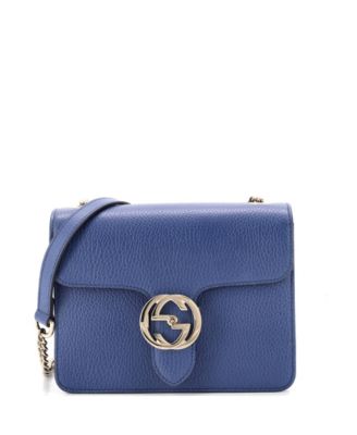 Small Interlocking Shoulder Bag Leather