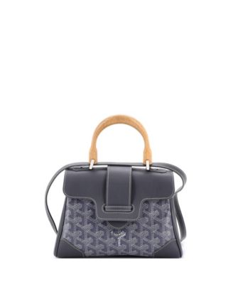 Mini Saigon Top Handle Bag Coated Canvas with Leather