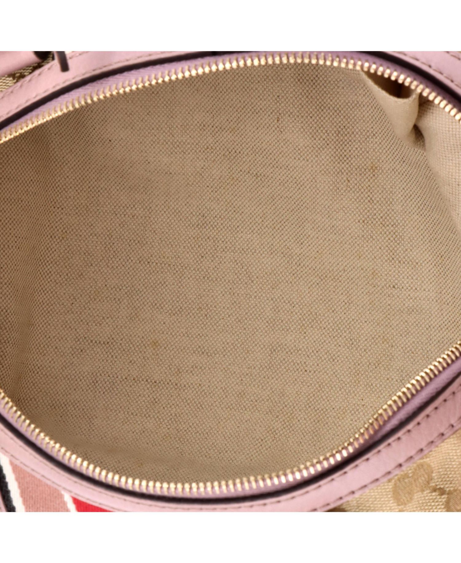 Small Vintage Web Boston Bag GG Canvas