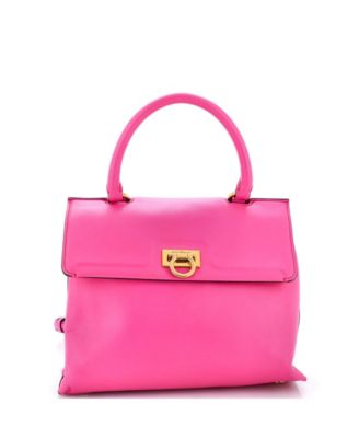 Small Trifolio Top Handle Bag Leather