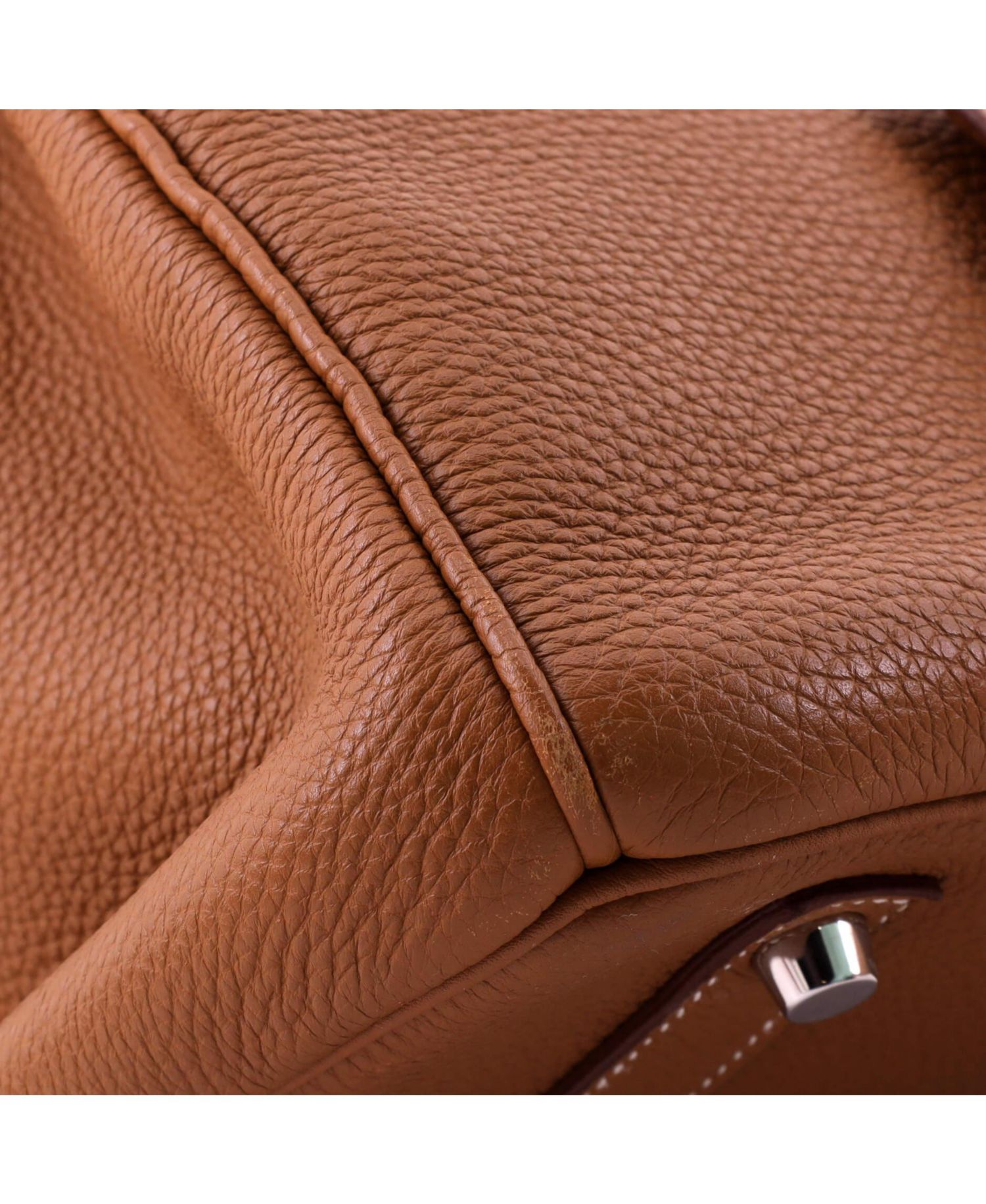 Pre-Owned Hermes Birkin 35 Handbag Brown Togo with Palladium Hardware