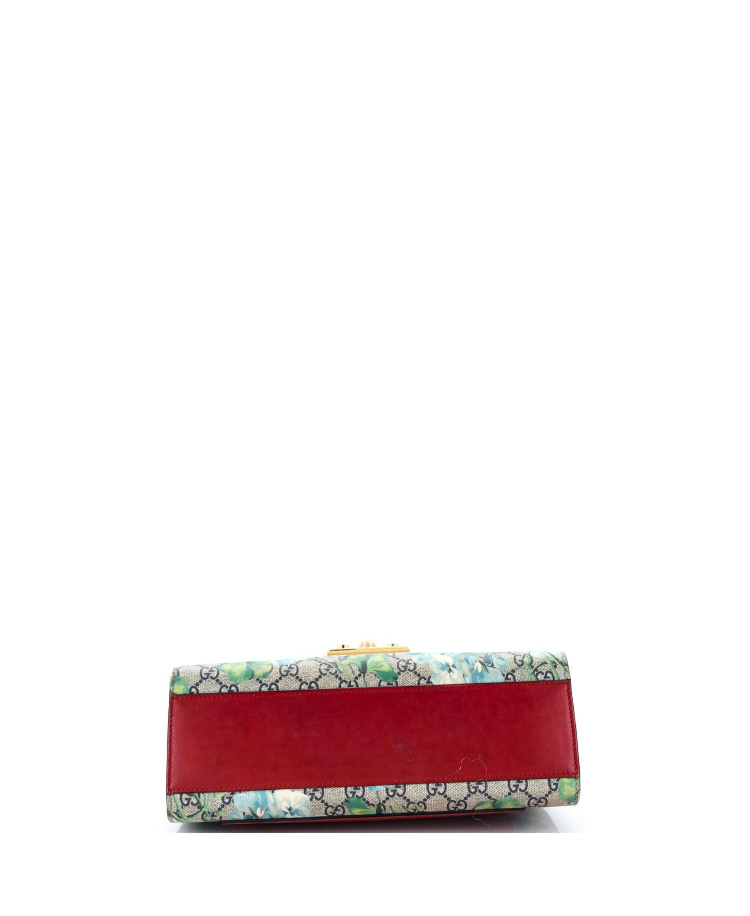 Medium Padlock Shoulder Bag Blooms Print GG Coated Canvas