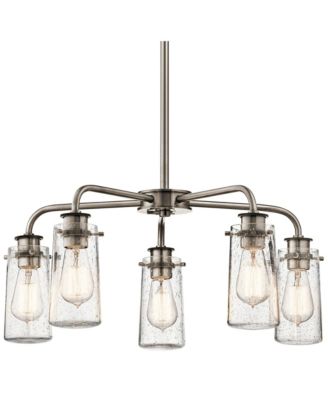 Braelyn 25" Wide Classic Pewter 5-Light Chandelier