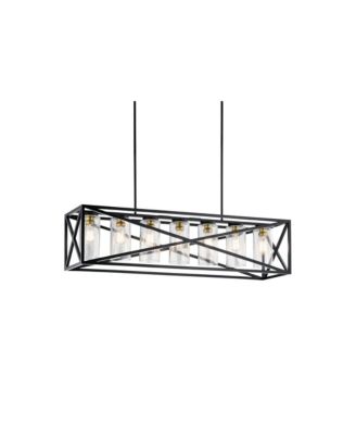 Kichler - Moorgate 48" Black Rectangular Kitchen Island Light Pendant Black