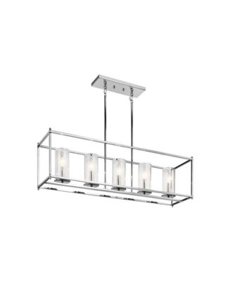 Crosby 41 1/4" Wide Chrome Kitchen Island Light Chandelier