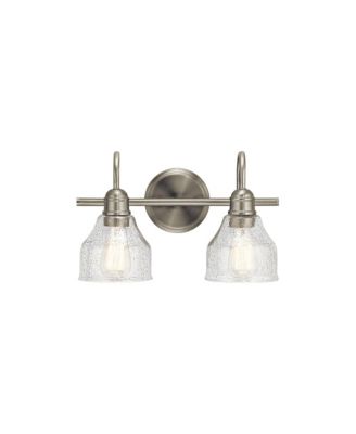 Avery 9 1/4" High Brushed Nickel 2-Light Wall Sconce