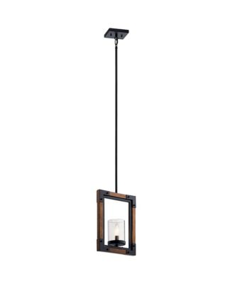 Marimount 10 1/2" Wide Auburn Stained Mini Pendant