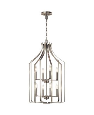 Morrigan 19" Wide Brushed Nickel 8-Light Foyer Chandelier