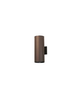 Cylinder 14 3/4"H Architectural Bronze Outdoor Wall Light