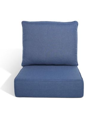 Outdoor Deep Seat Cushion Set 24"x22", 6-inch Thicked Waterproof Patio Furniture Cushions with Removable Cover