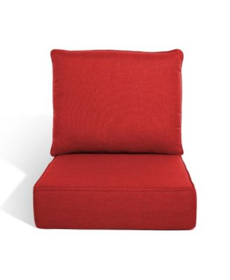 Outdoor Deep Seat Cushion Set 24"x22", 6-inch Thicked Waterproof Patio Furniture Cushions with Removable Cover
