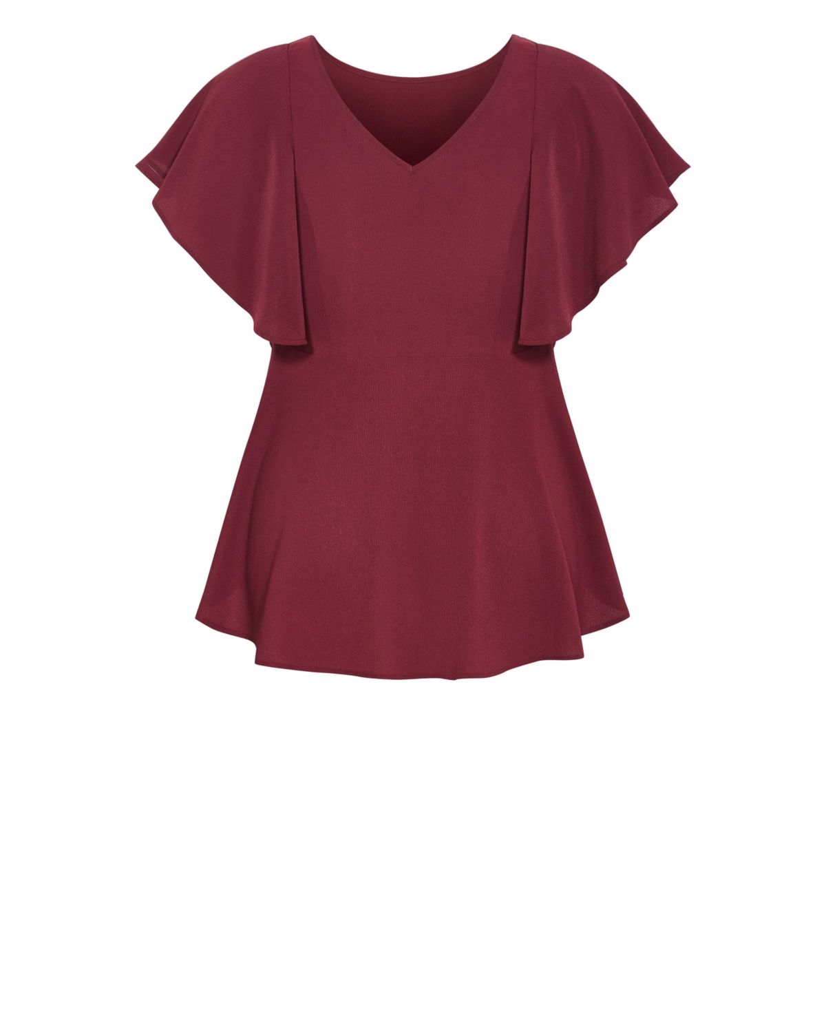 City Chic Women's Plus Romantic Mood Peplum Top
