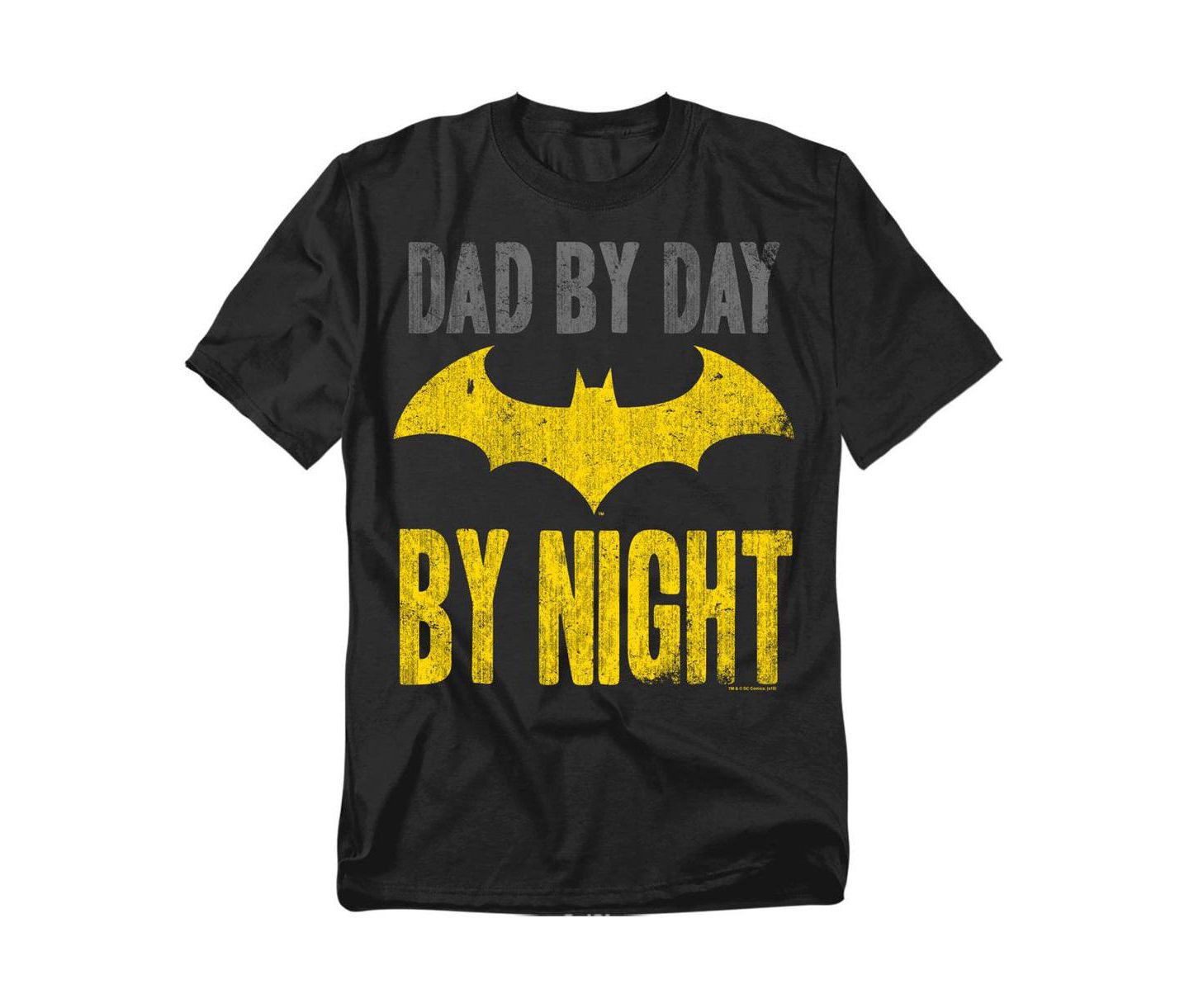 Мужская футболка Batman Big and Tall Dad By Day, цвет: Чёрный — фото 1