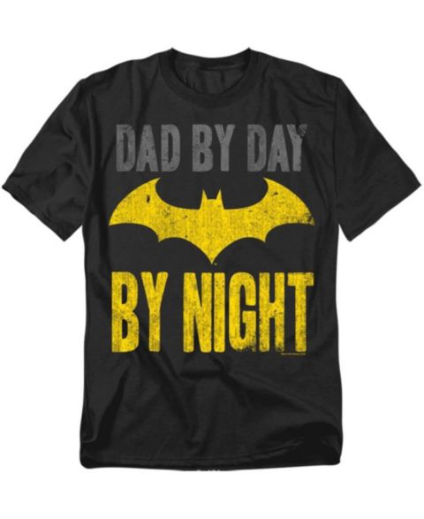 Мужская футболка Batman Big and Tall Dad By Day, цвет: Чёрный