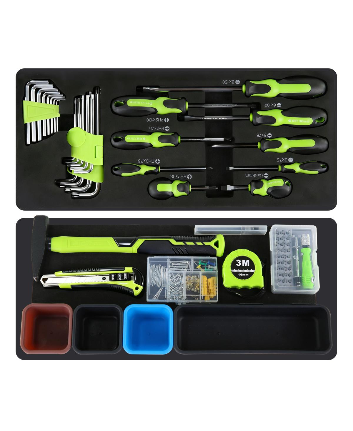 Streamdale Furniture 465-Piece Mechanics Tool Set with 3-Drawer Heavy Duty Metal Box Repair Tool Kit