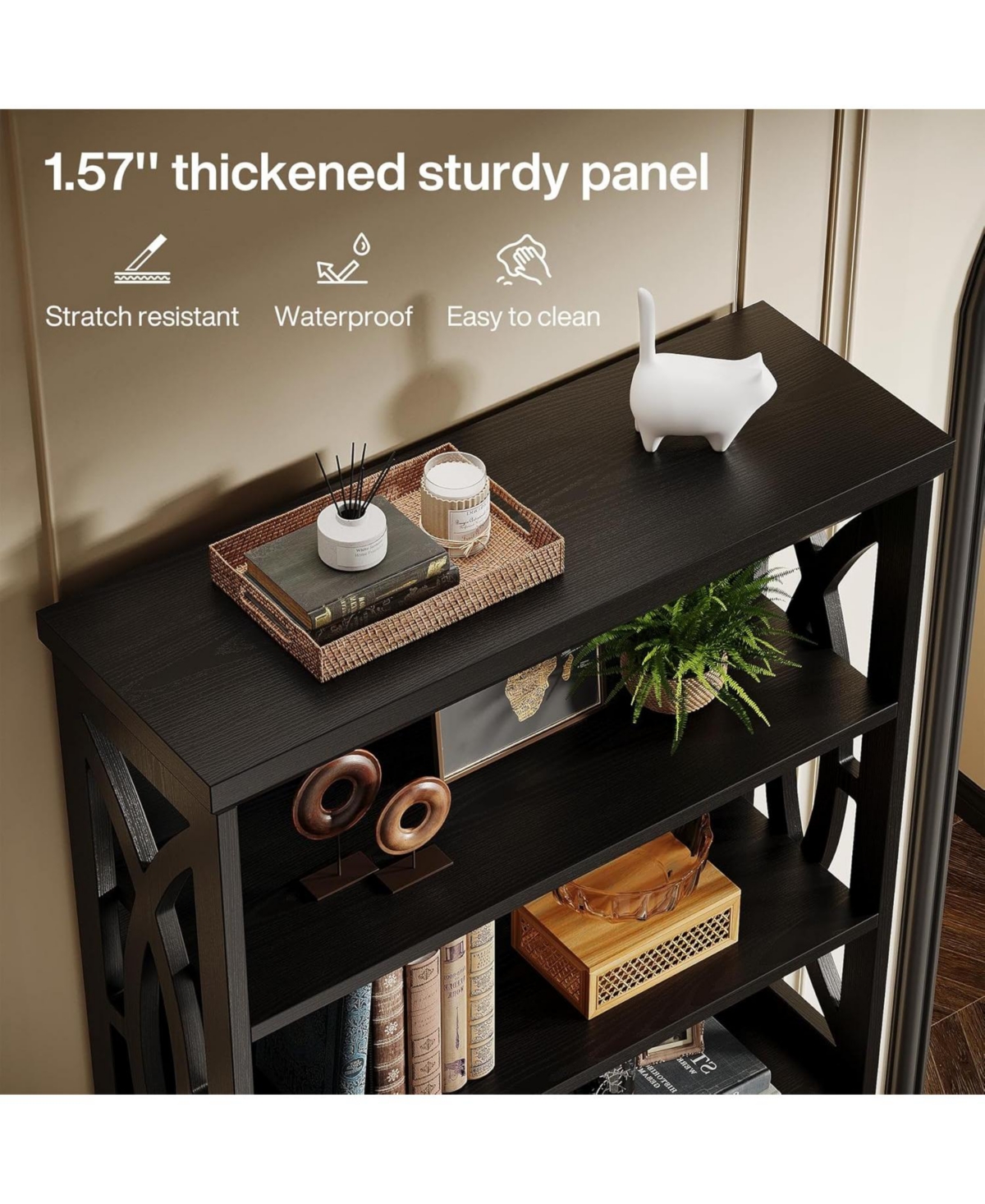 Tribesigns 2 Pieces 71 Inches Tall Bookshelf, 6-Tier Freestanding Bookcase for Living Room, Anti Tipping Devices Included