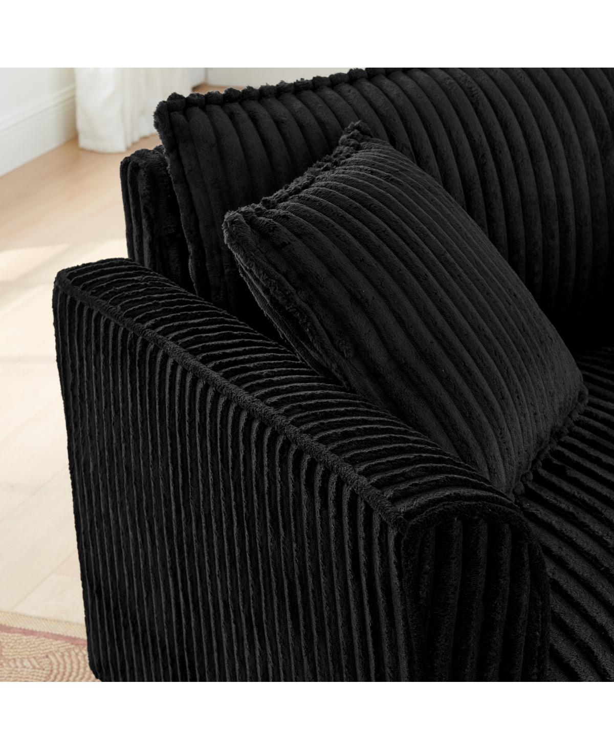Streamdale Furniture Comfortable Single Lazy Sofa Chair with Backrest and Armrests