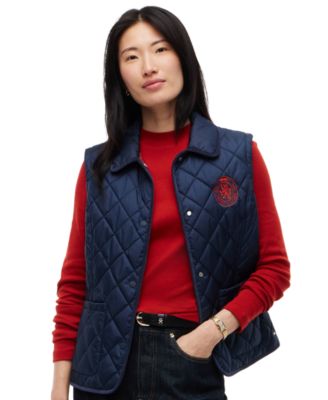 Women's Quilted Club Collar Vest