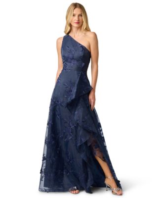 Women's Embroidered Ruffle Gown