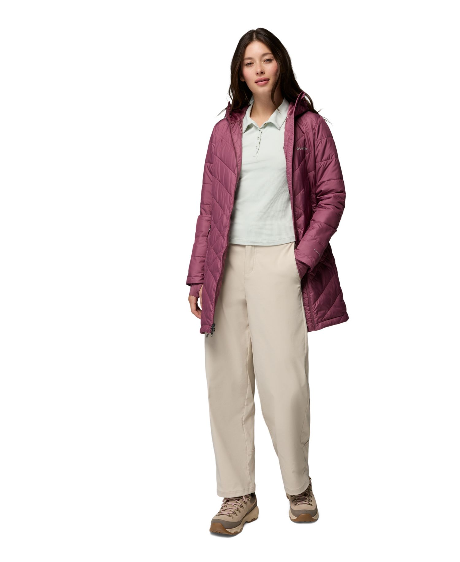 Women's Heavenly Long Hooded Insulated Water-Resistant Jacket