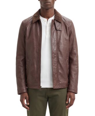 Men's Leather Stable Regular-Fit Jacket