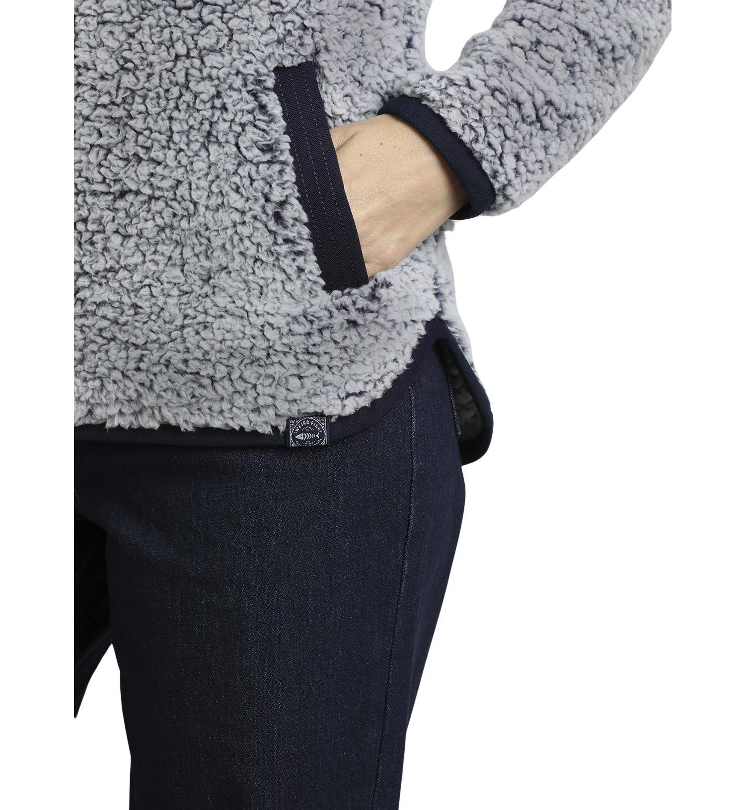 Women's Madi Cozy Quarter Zip Mock Neck Fleece Sweatshirt