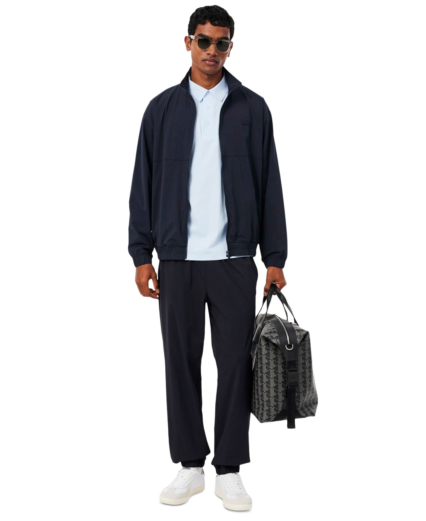 Мужская куртка Lacoste Commuter Full-Zip Stand Collar, цвет: Hde Abysm — фото 2