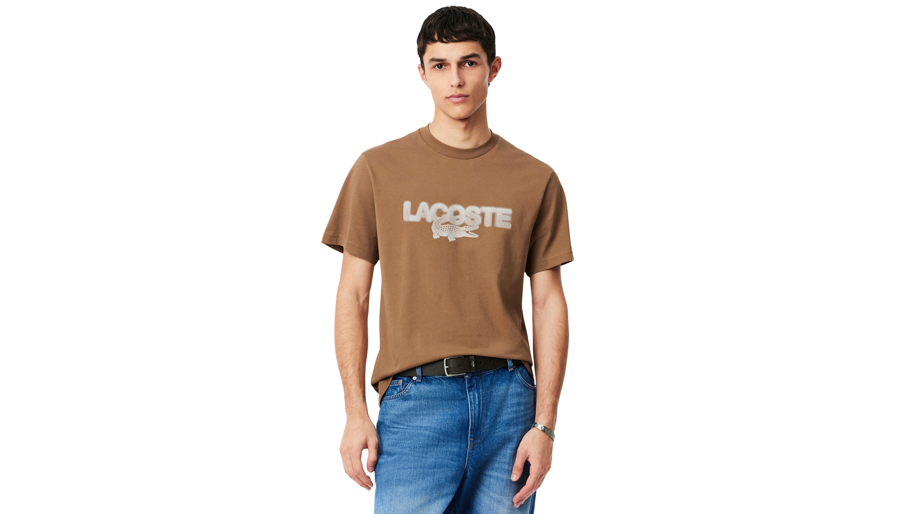 Lacoste Men's Classic-Fit 3D Print Crewneck T-Shirt