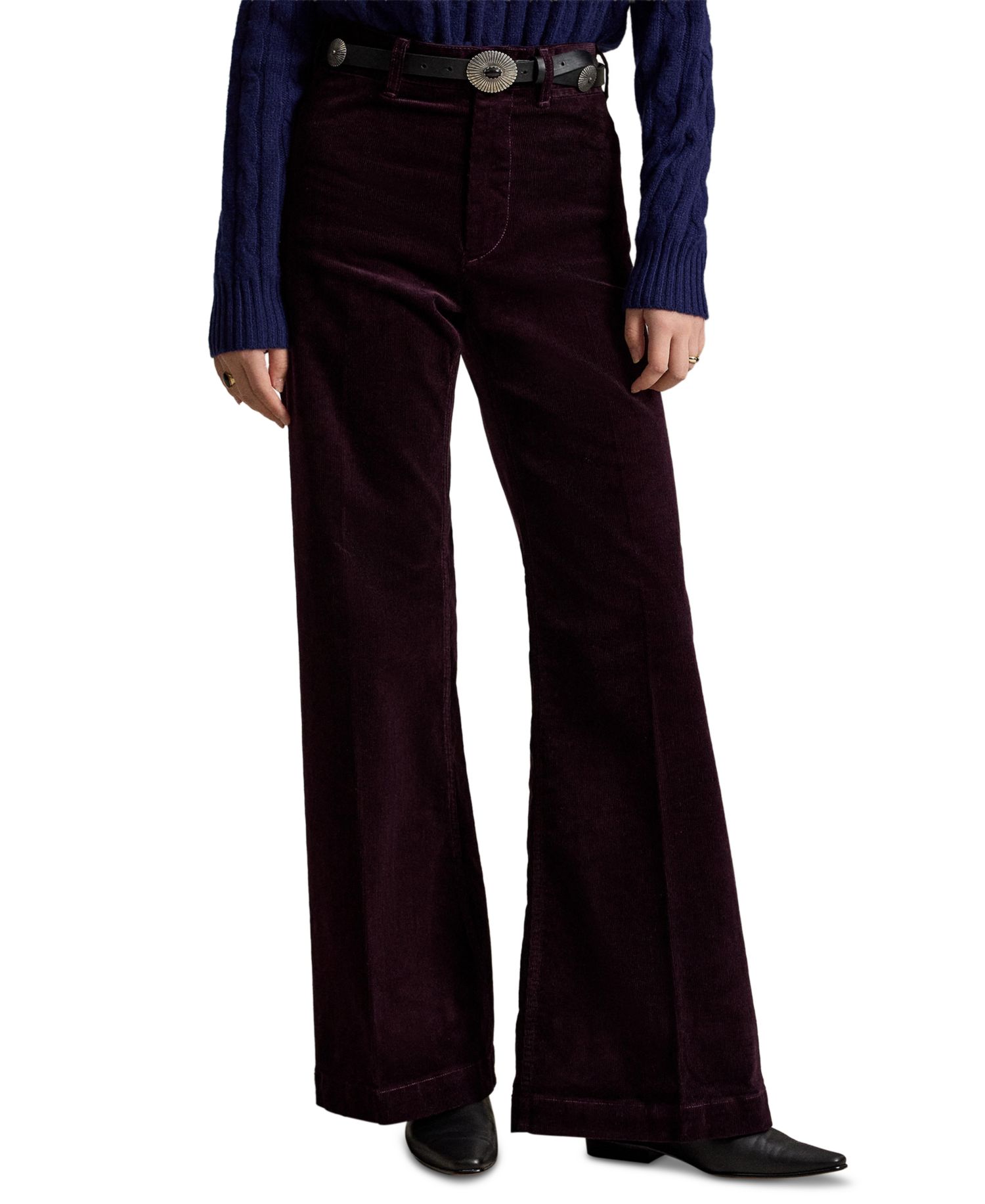 Women's Beaton High-Rise Flared 14-Wale Corduroy Pants