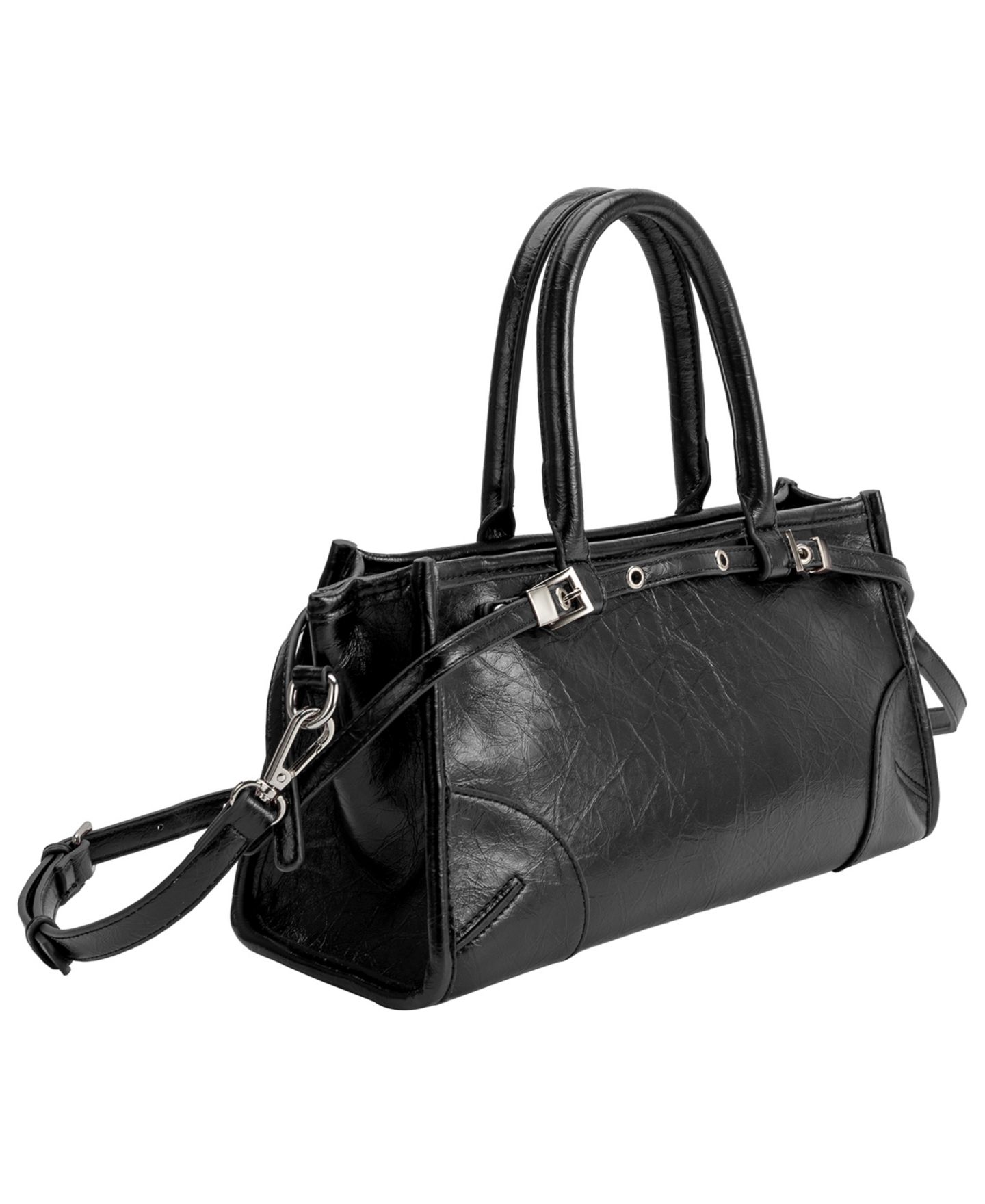 Женская сумка Melie Bianco Rhonda Medium Top Handle Satchel Handbag, цвет: Чёрный — фото 3