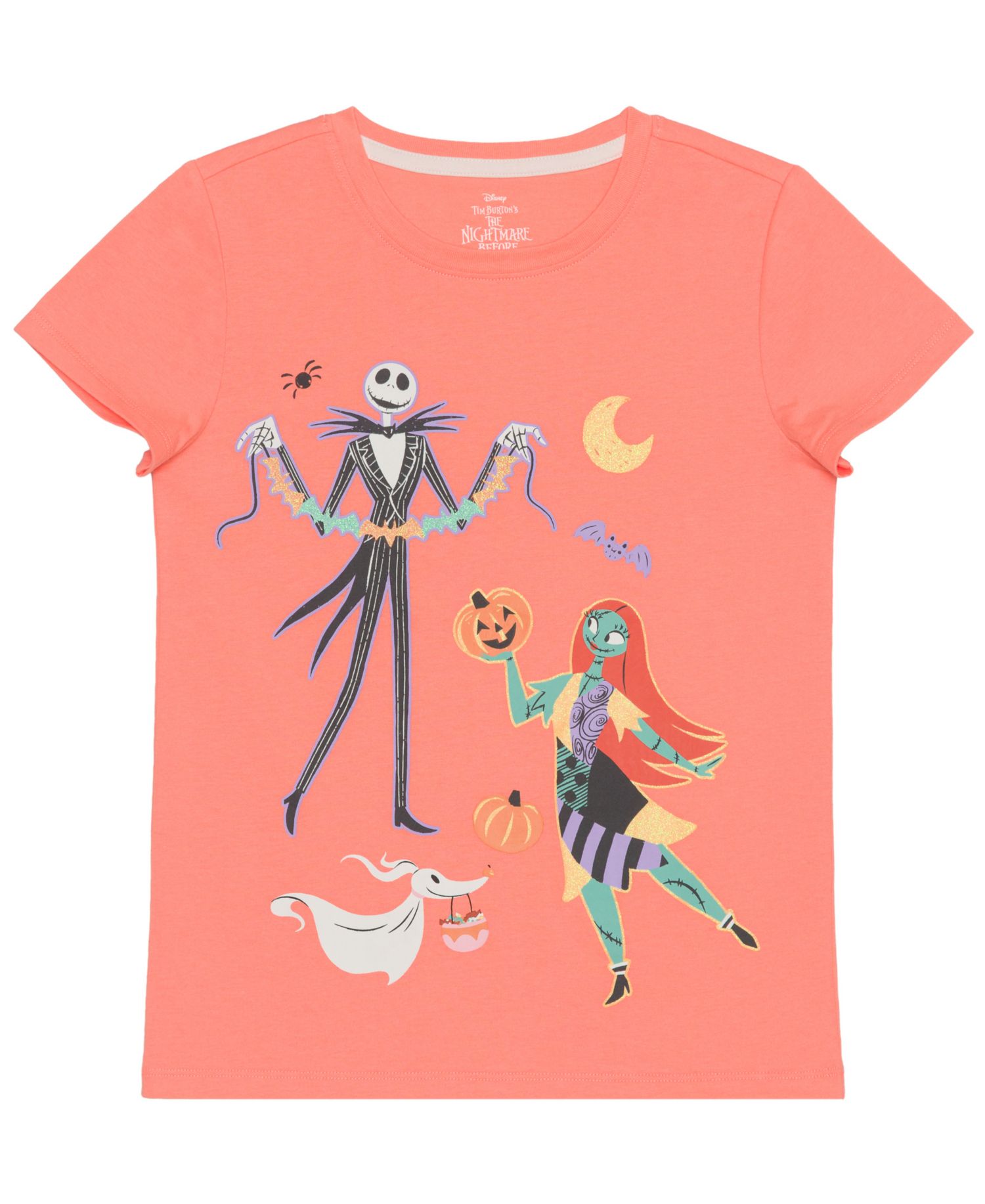Girls' XS-XL Happy Halloween Graphic T-Shirt