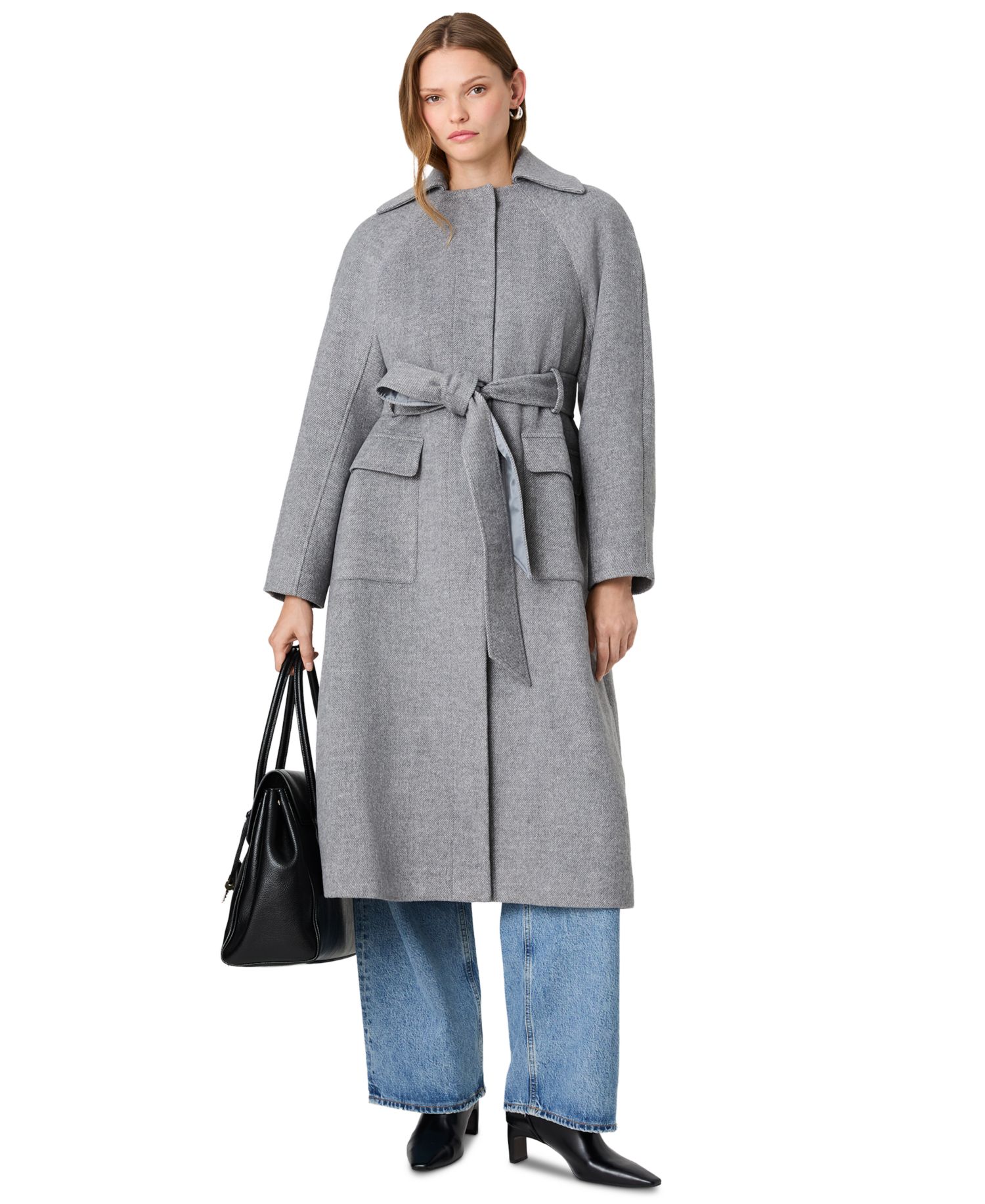Women's Gabriella Twill Belted Relaxed Coat