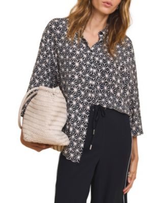 Women's Geometric Print Resort Shirt