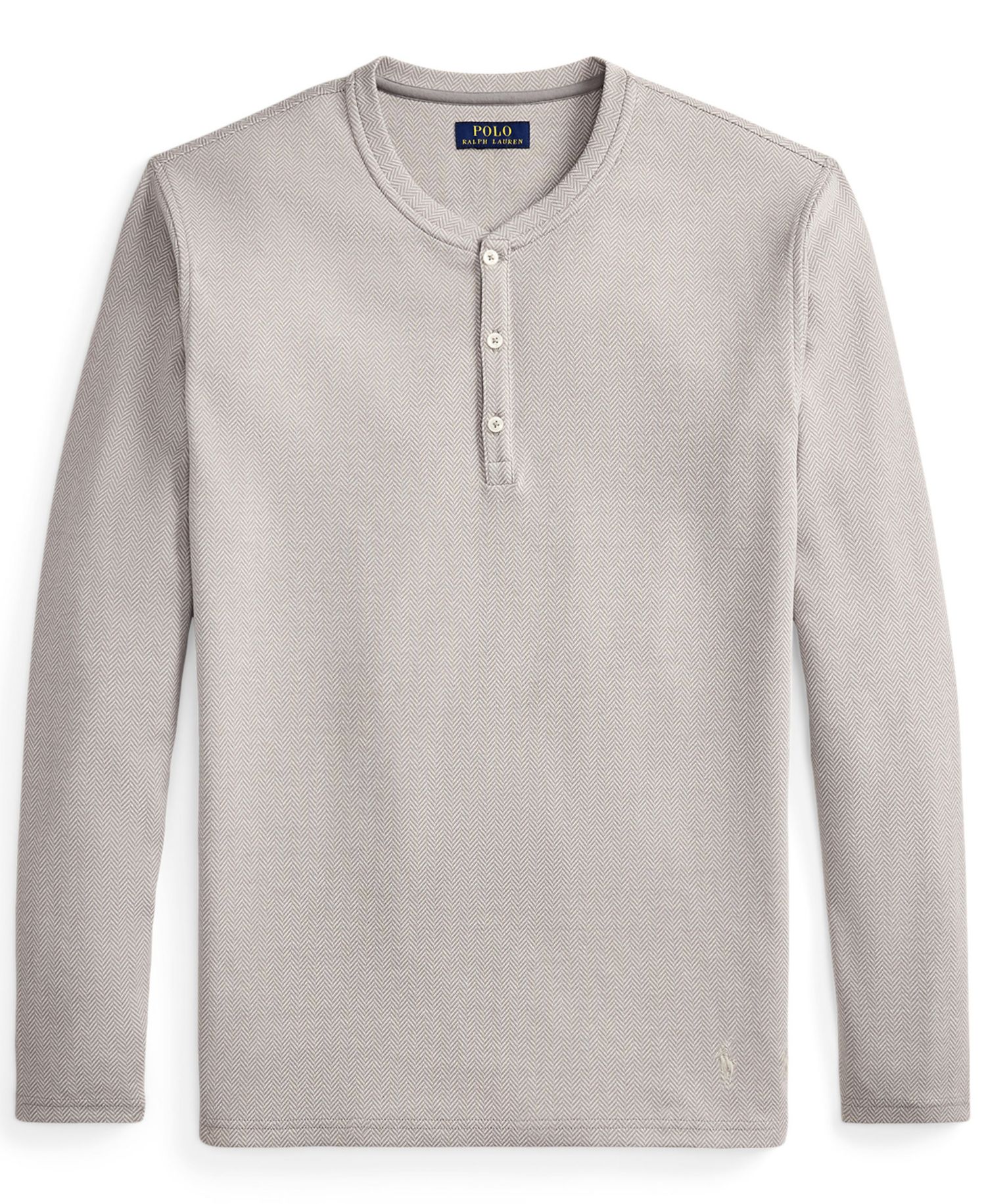 Men's Herringbone Henley Pajama T-shirt