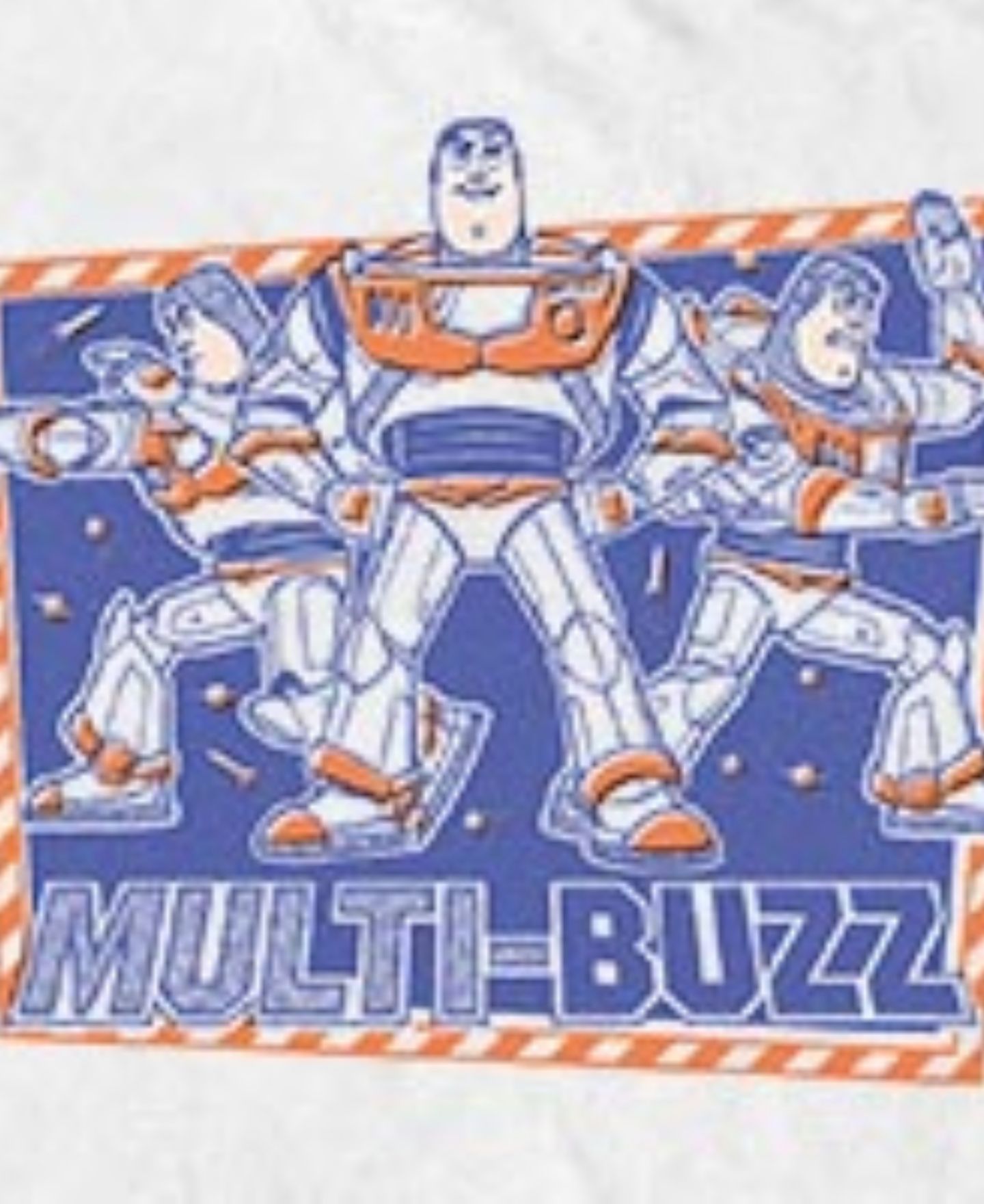 Мужская футболка Fifth Sun Disney Pixar Toy Story Buzz Lightyear Retro Checkerboard Graphic, цвет: Белый — фото 3
