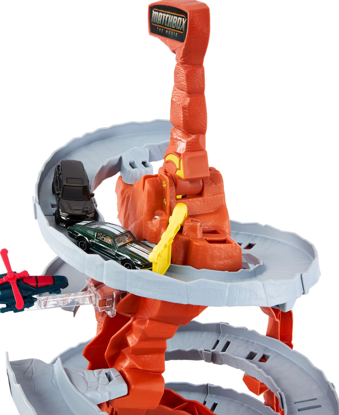 Детский игровой набор Matchbox 1:64 Scale The Movie Helicopter Escape Playset, Ages 3+ — фото 2