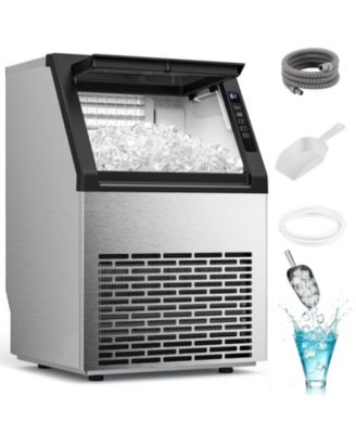 Commercial Ice Maker 80 Lbs Per Day 24 Lbs Storage