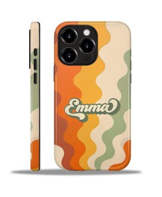Protective Phone Case for Apple iPhone 14 Plus, Dual-Layer Protection, Retro Name Wave