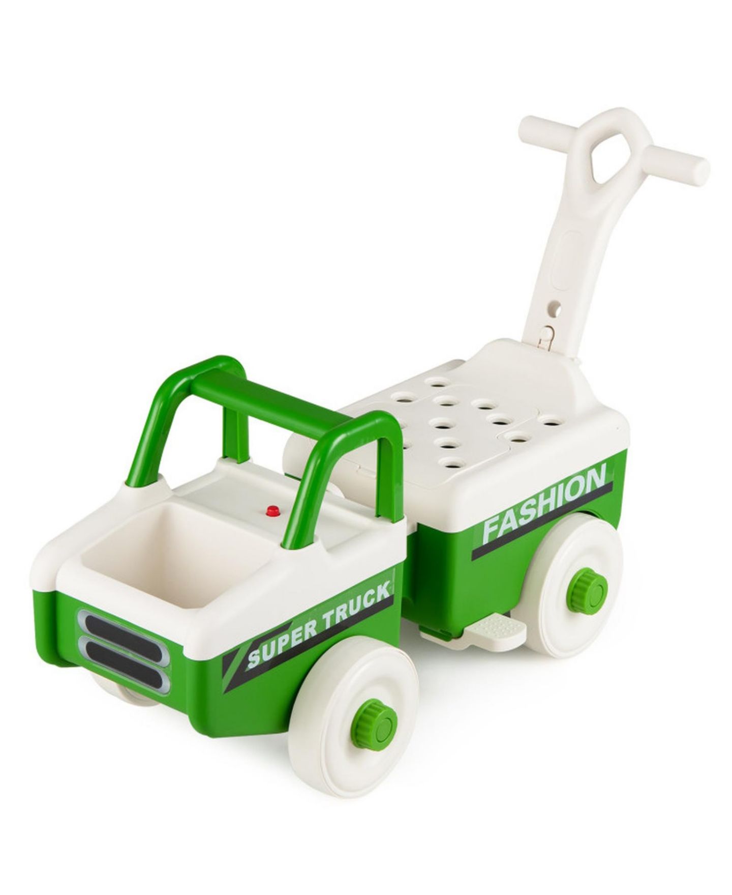 Детская игрушка HONGGE 4-in-1 Kids Ride-On Push Car with Music Trailer and Under-Seat Storage Ages 1.5-5, цвет: Зелёный — фото 11