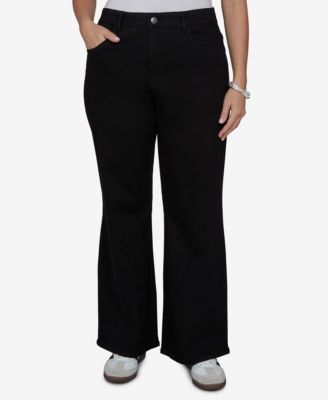 Plus Size Mid-Rise Flare Jeans
