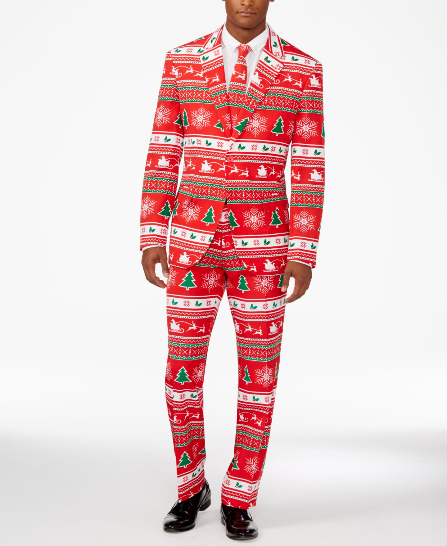 Мужской пиджак OppoSuits Christmas Suit X- Mas Pine Tree Outfit Slim Fit Blazer — фото 1
