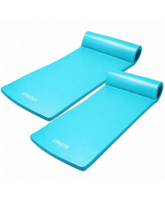 Sunsation 1.75" Thick Foam Lounger Raft Pool Float, 2 Pack